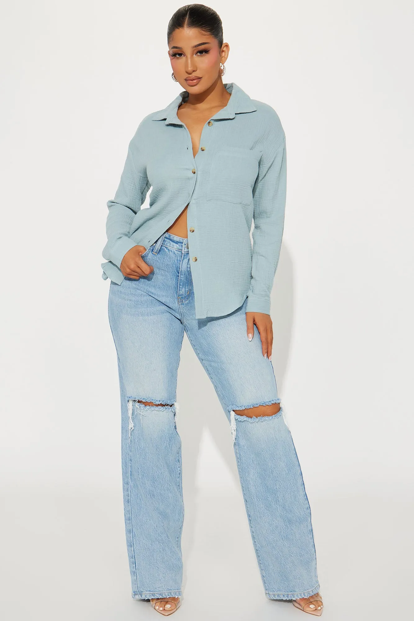 Against The Wind Shirt - Blue