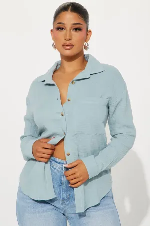 Against The Wind Shirt - Blue