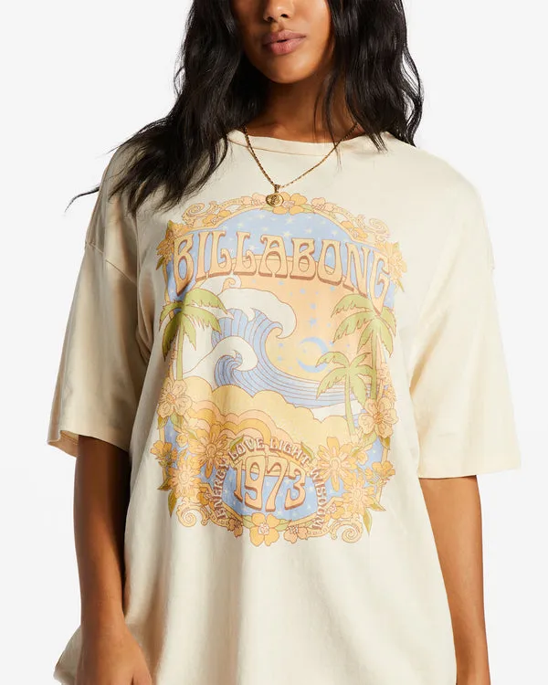 Billabong In The Clouds Tee-Antique White