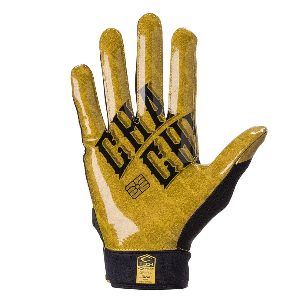 Black/Gold ChaChing Showtime Receiver Gloves