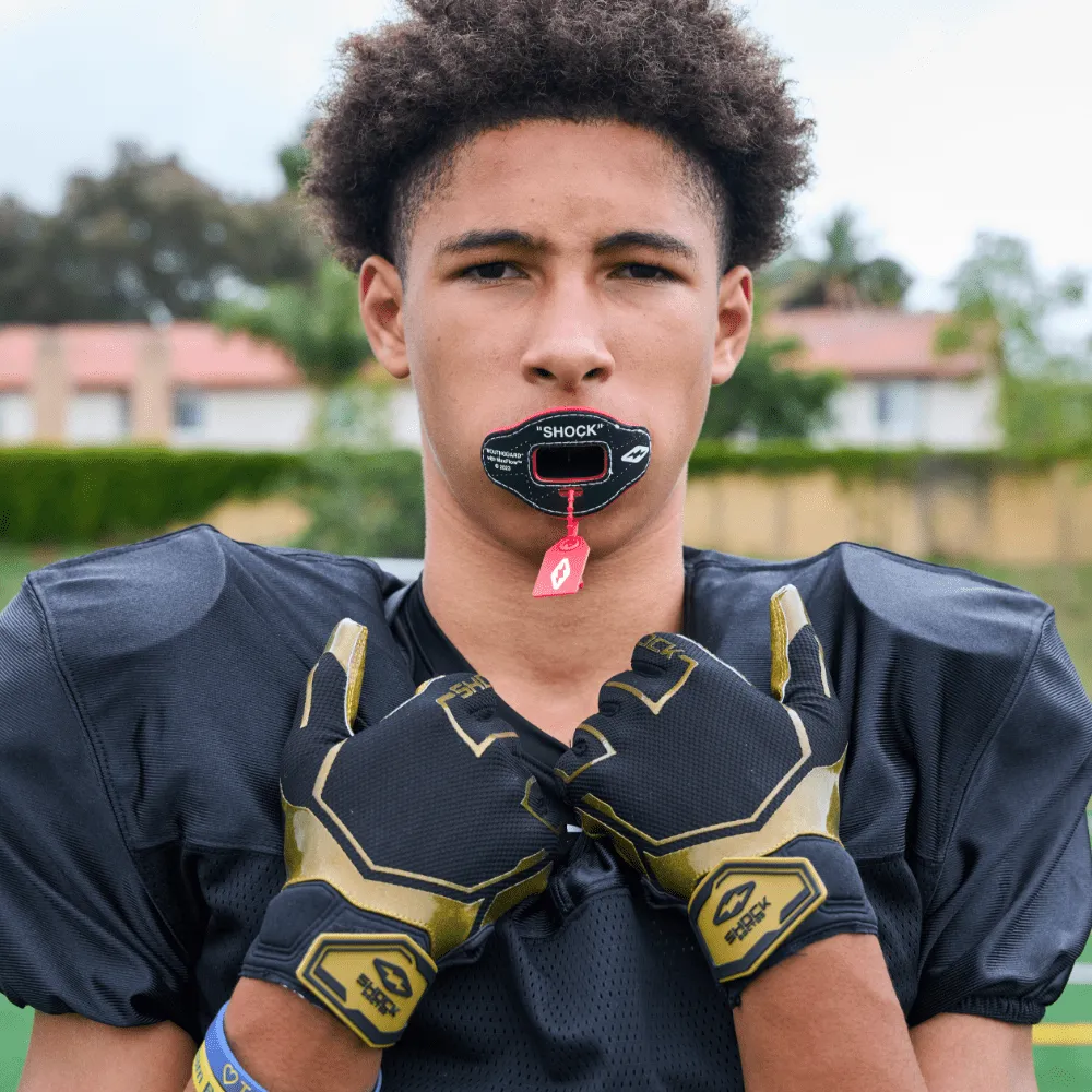 Black/Gold ChaChing Showtime Receiver Gloves