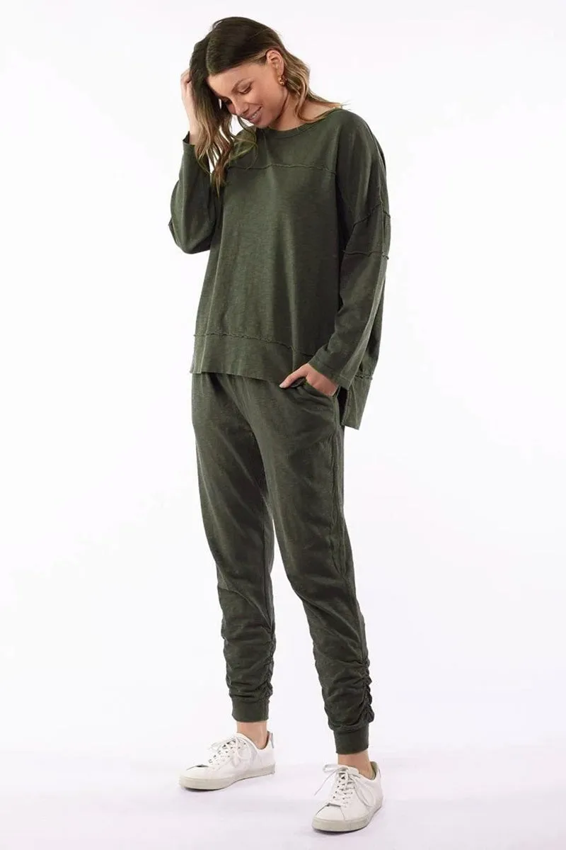 Foxwood - Jayne Throw On Top - Khaki