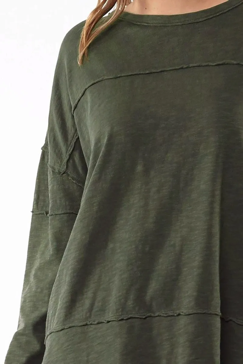 Foxwood - Jayne Throw On Top - Khaki