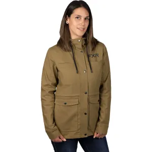 FXR Ivy Canvas Snowmobile Jacket Canvas Brown