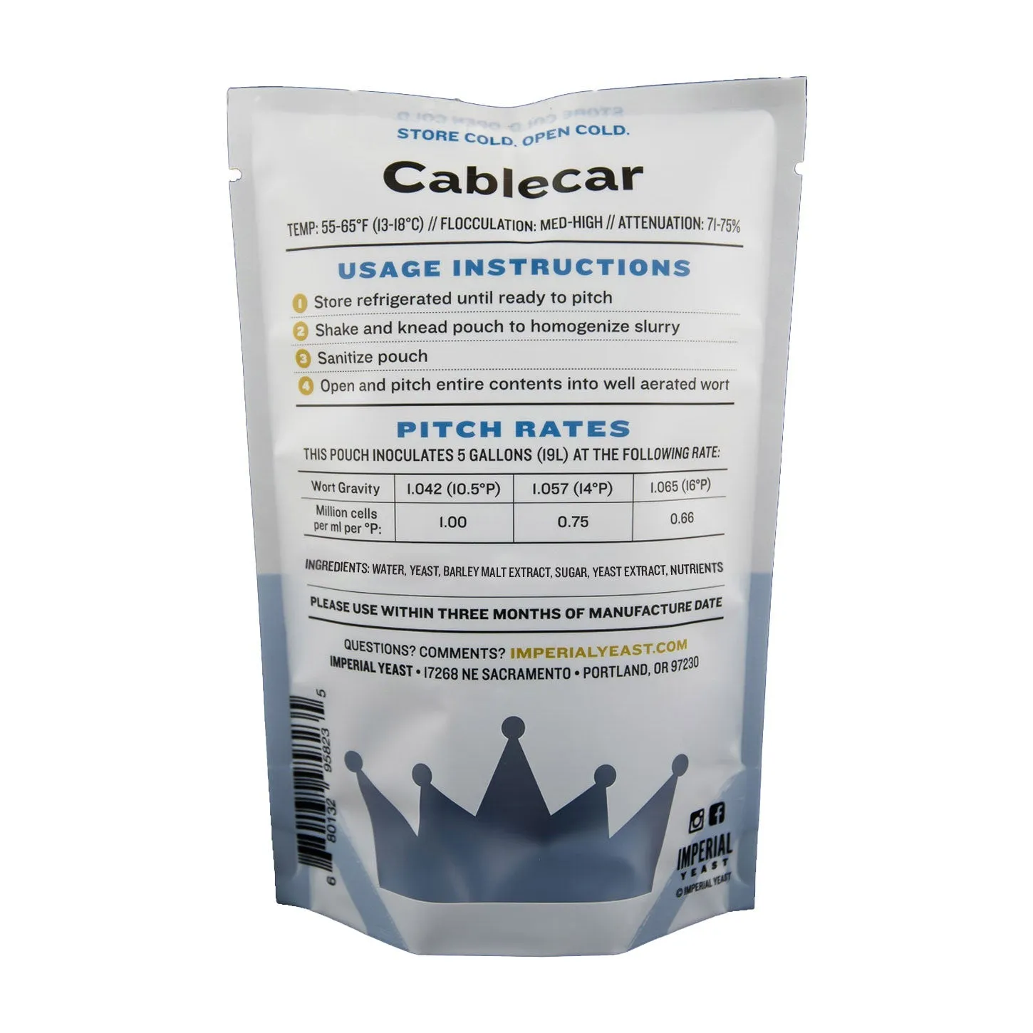 Imperial Yeast L05 Cablecar