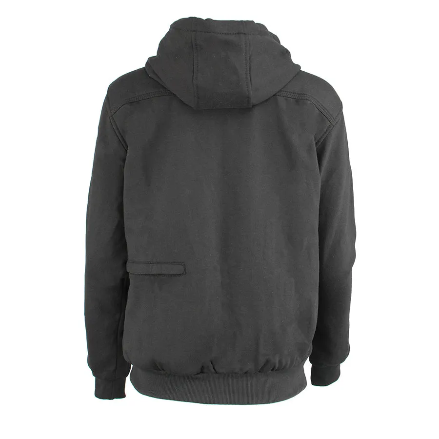 Ladies Motorcycle Biker Heated Blk Hoodie Jacket with chargeable battery Light Weight