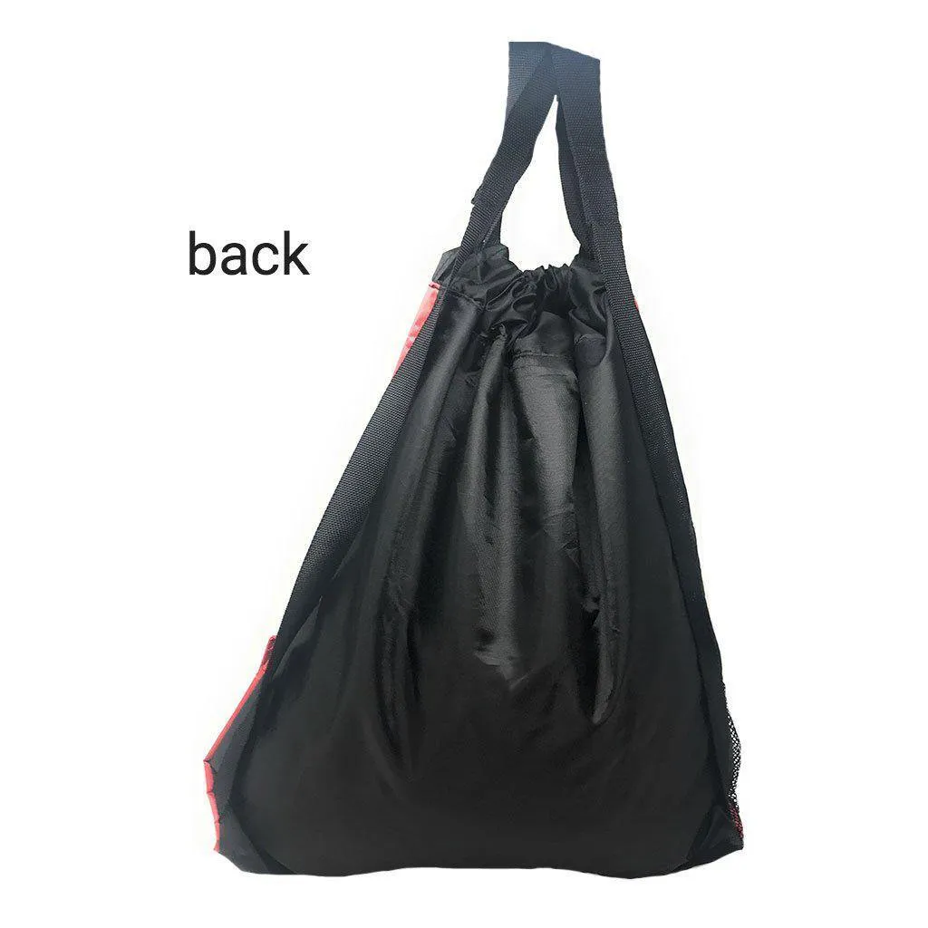 Large Big Drawstring Backpack Sack Rucksack Pack Bag Heavy Duty 14x19inch