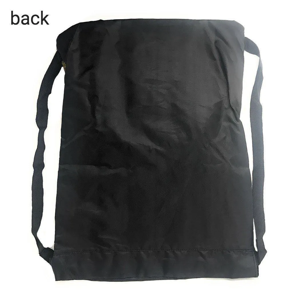 Large Big Drawstring Backpack Sack Rucksack Pack Bag Heavy Duty 14x19inch