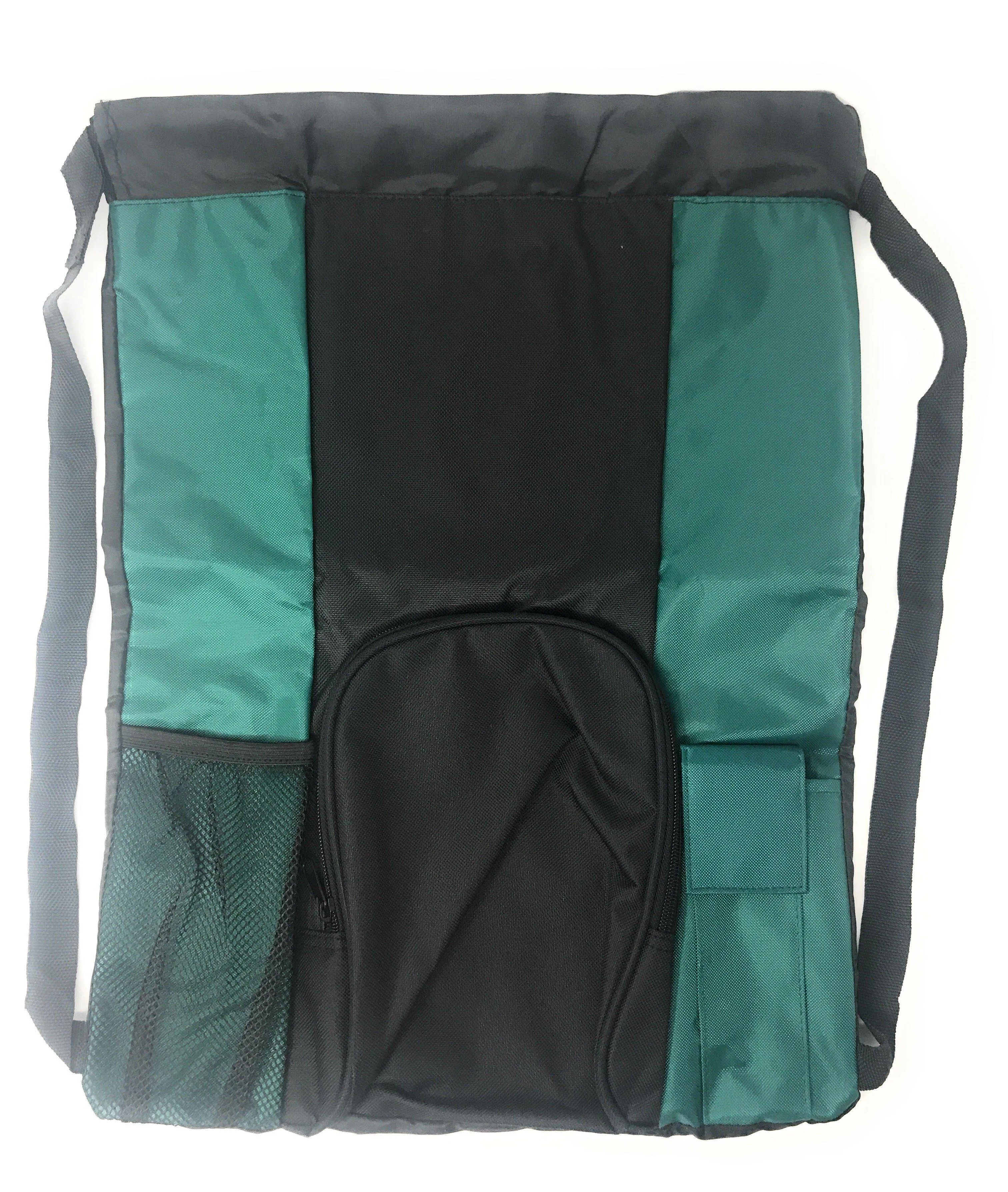 Large Big Drawstring Backpack Sack Rucksack Pack Bag Heavy Duty 14x19inch