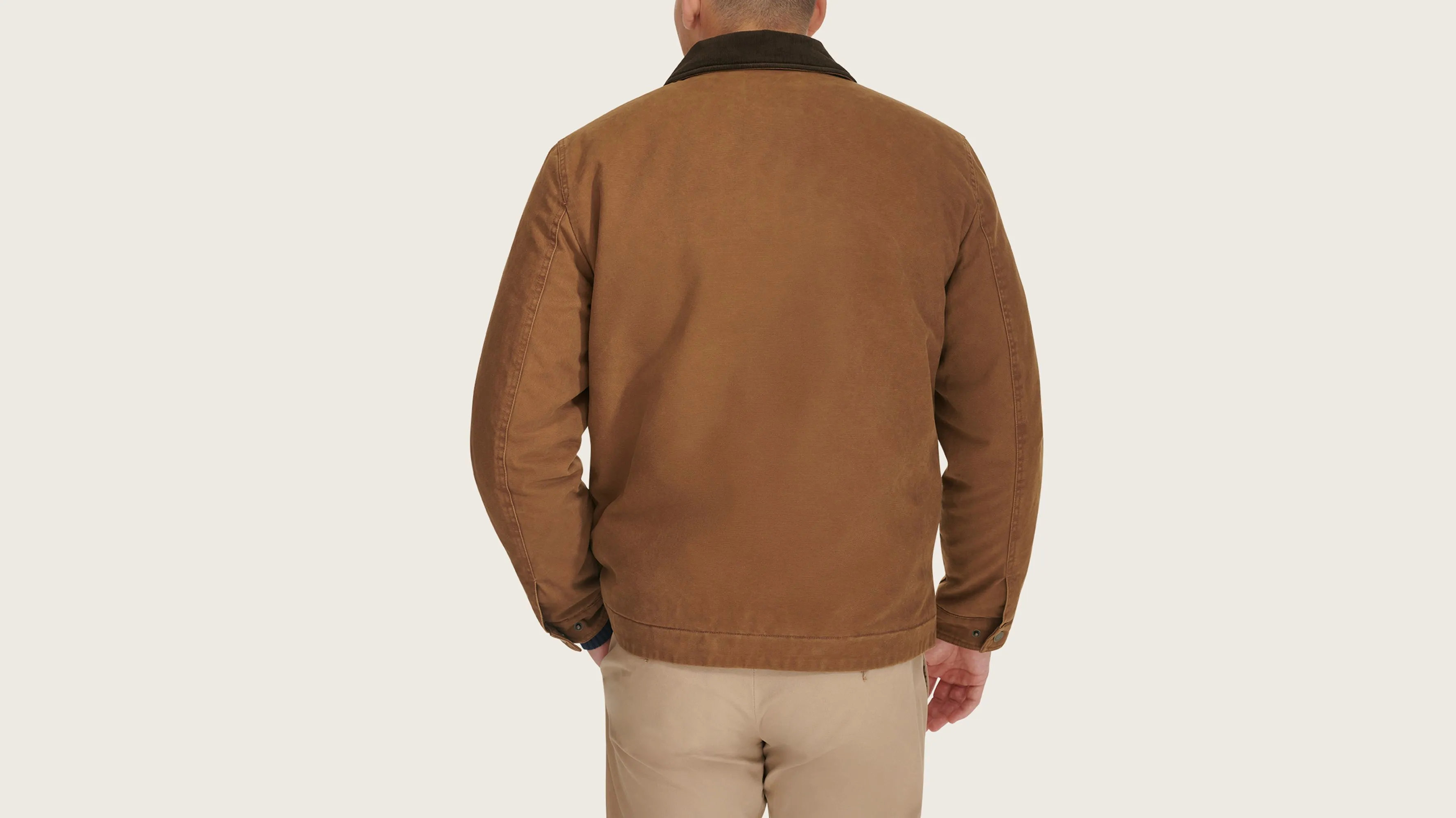 Laydown Collar Worker Jacket