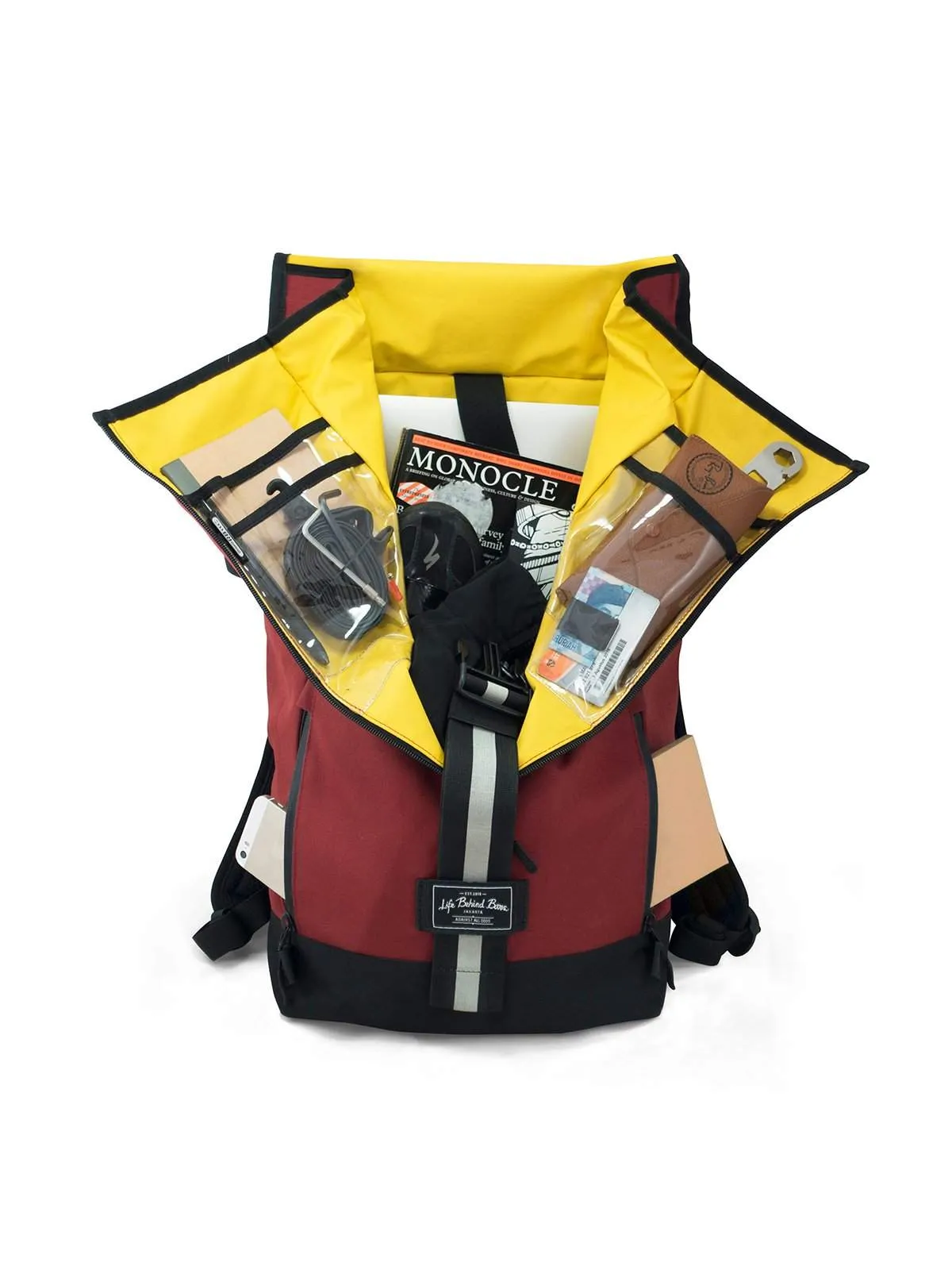 Life Behind Bars The Breakaway 27L Backpack Deep Red