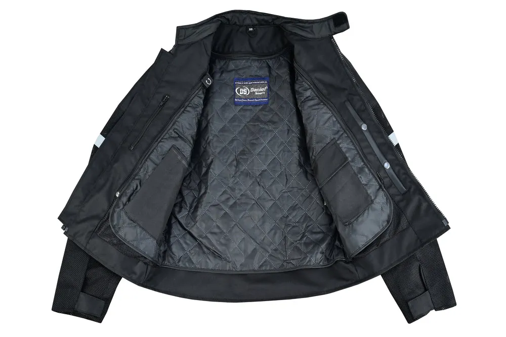 Men's Performance Mesh Motorcycle Jacket - Black
