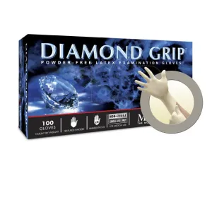 MF-300-XL Microflex Diamond Grip Powder Free Latex Exam Gloves,XL