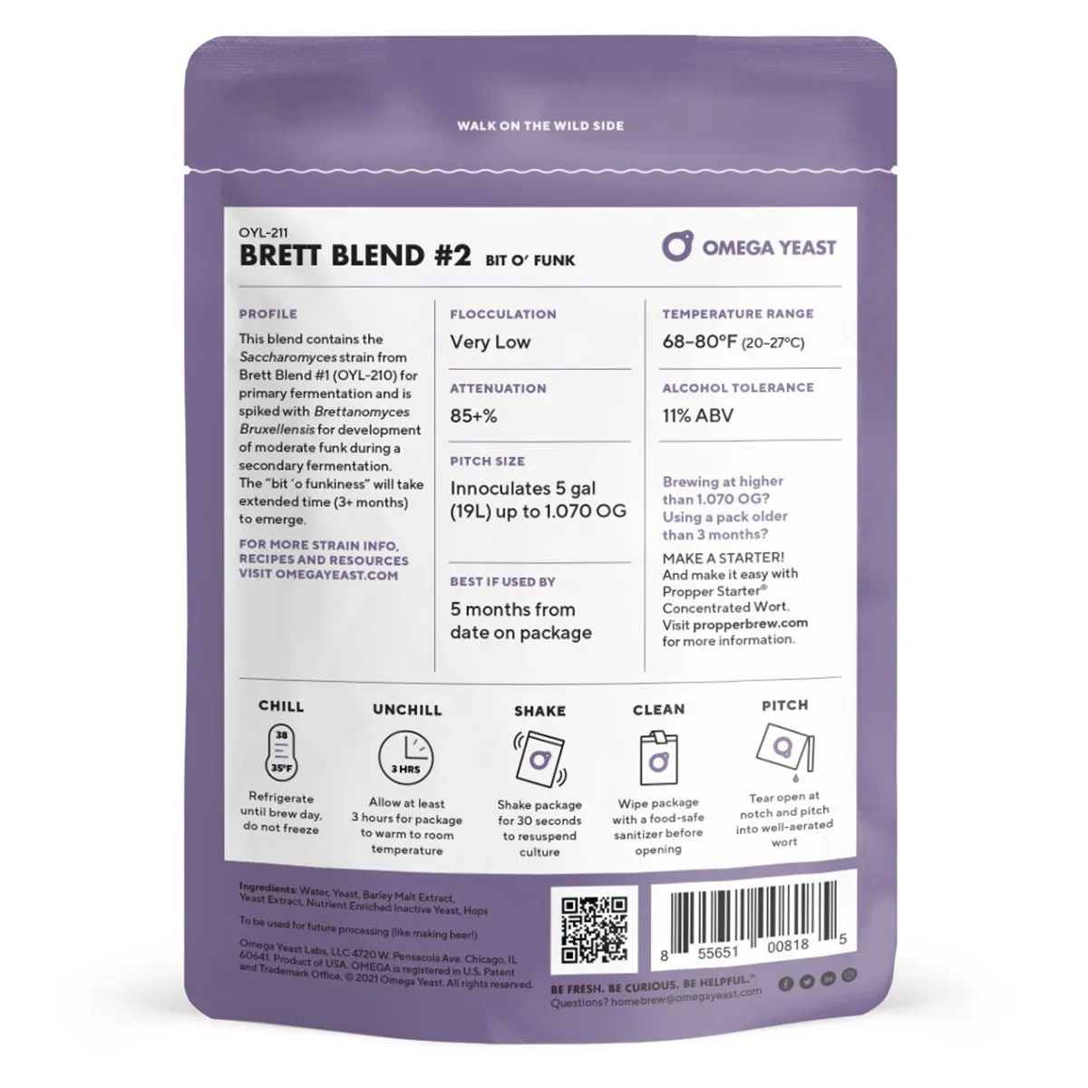 Omega Yeast OYL-211 BIT O' FUNK
