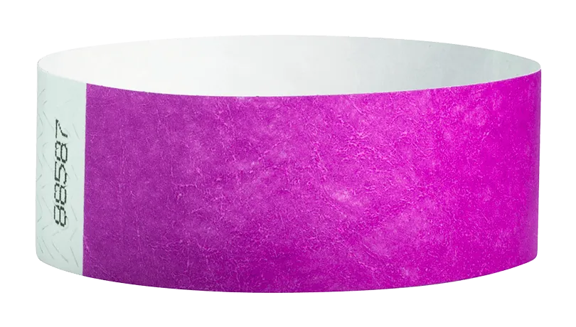Pantone Purple Tyvek Solid Wristbands