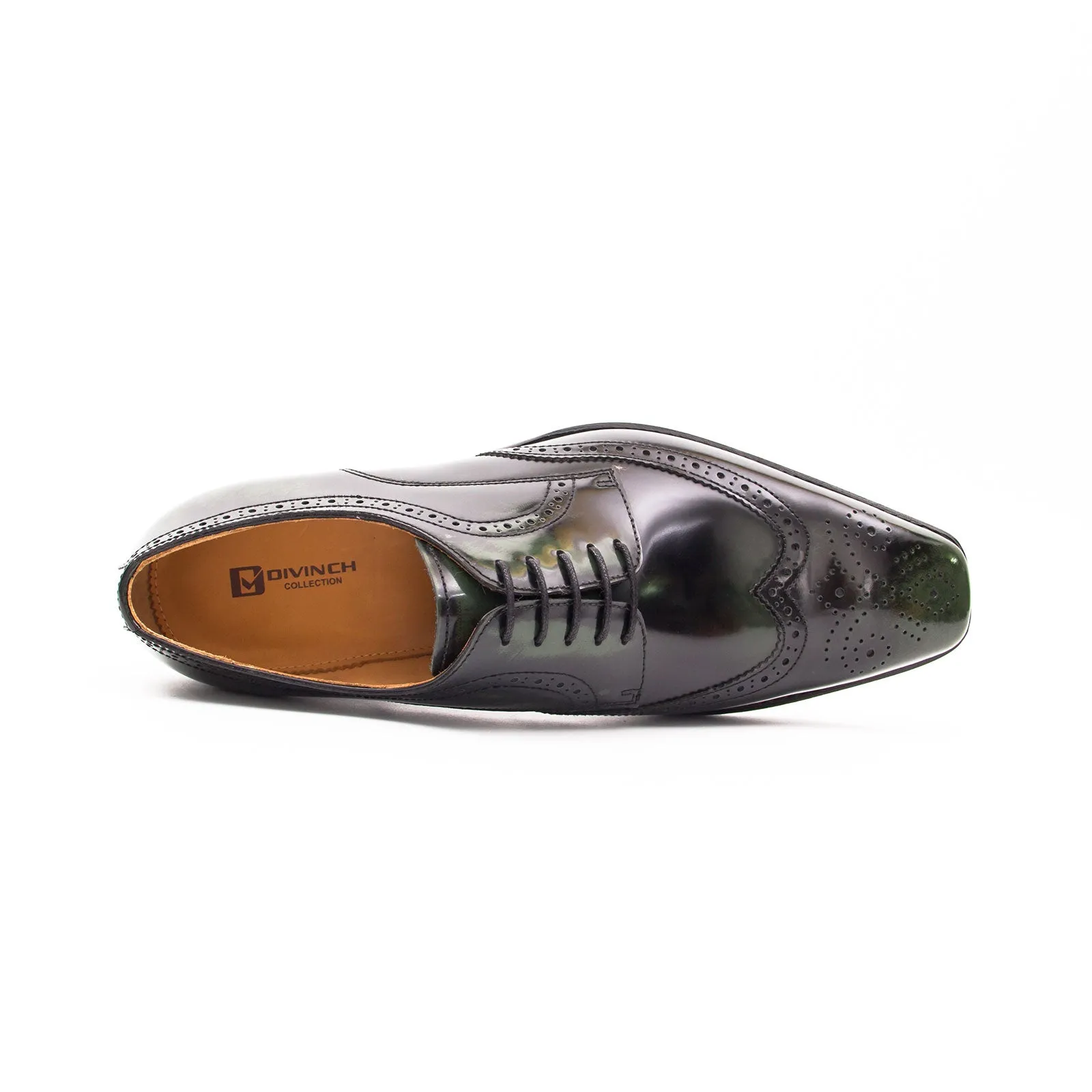 Patent leather goodyear welt dress shoes Green