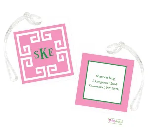 Pink Key Bag Tags