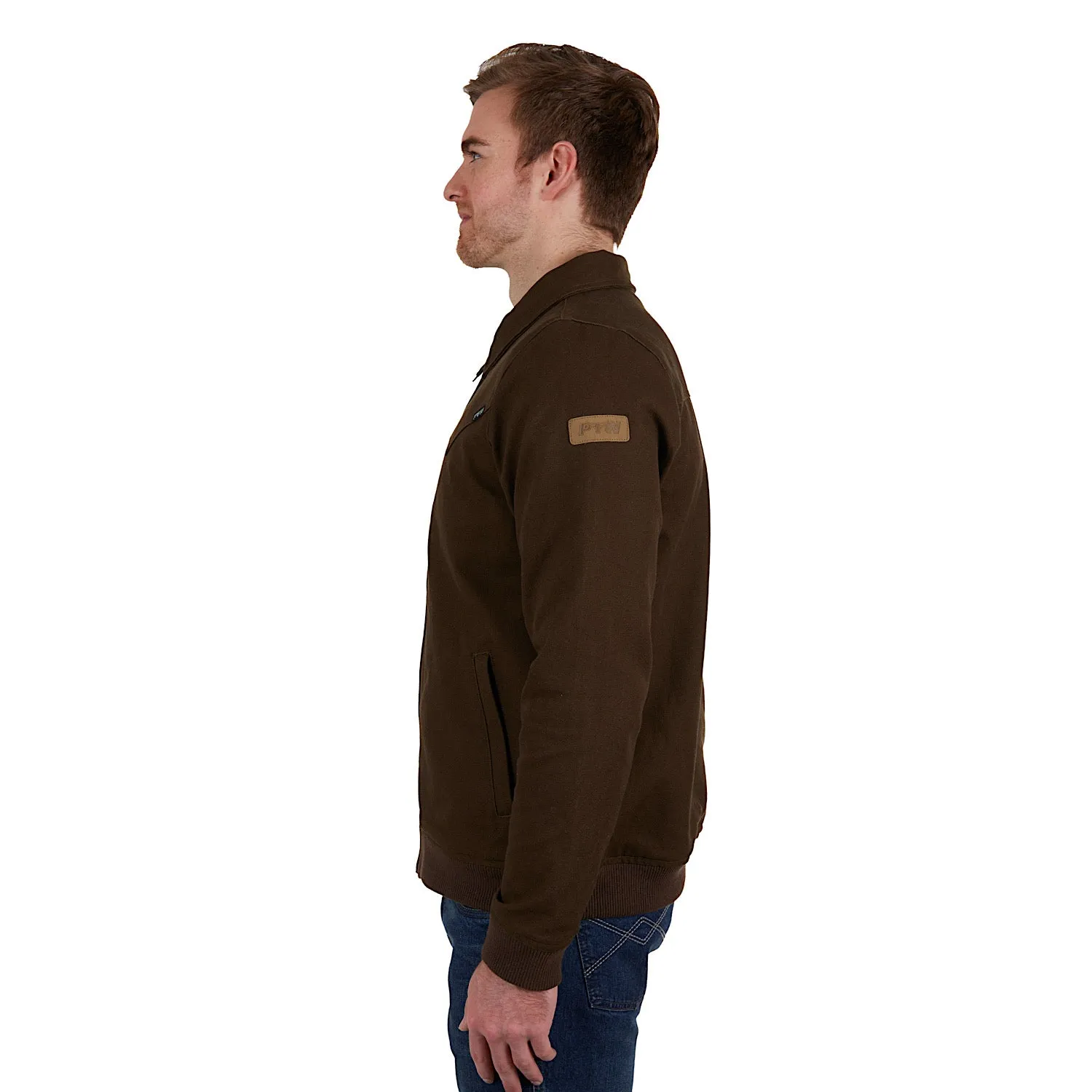 Pure Western Mens William Jacket Dark Brown
