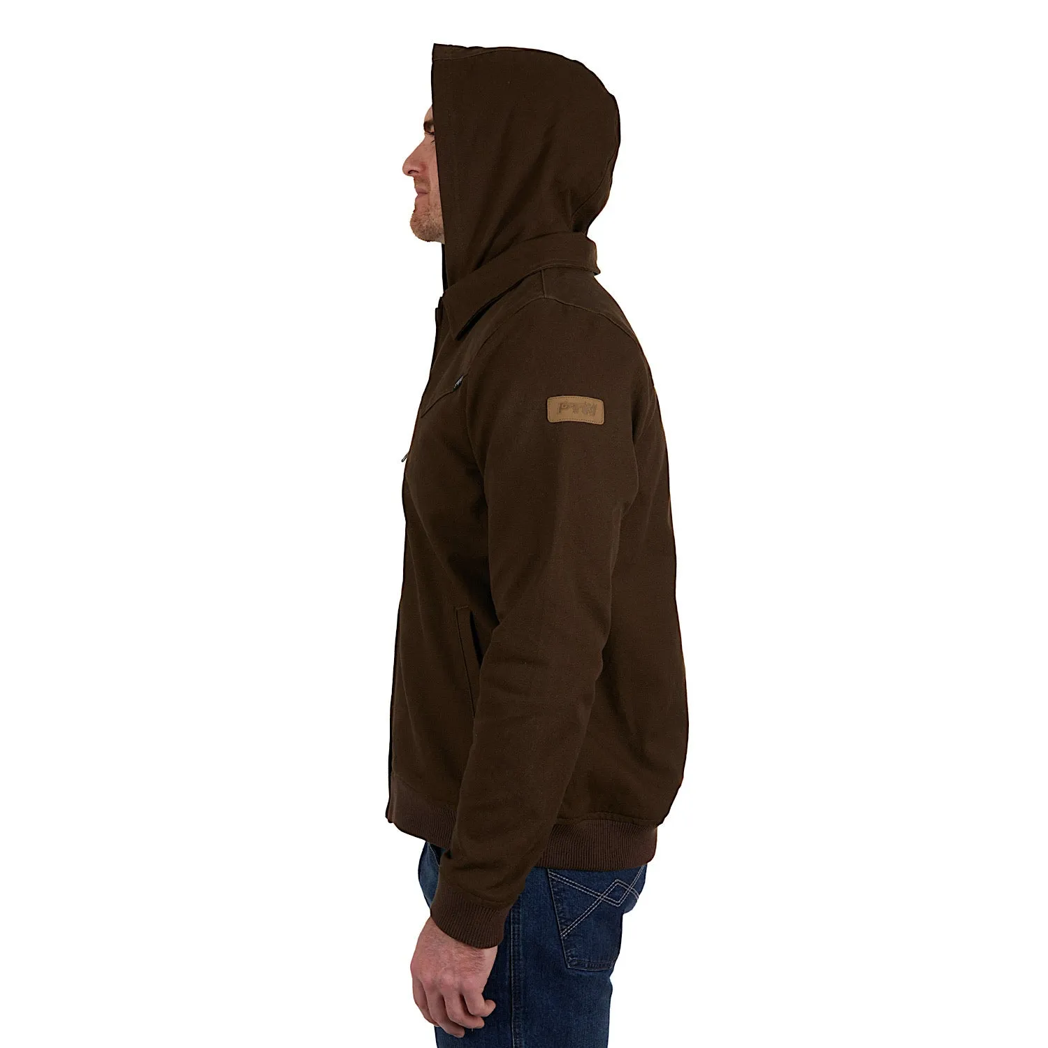 Pure Western Mens William Jacket Dark Brown