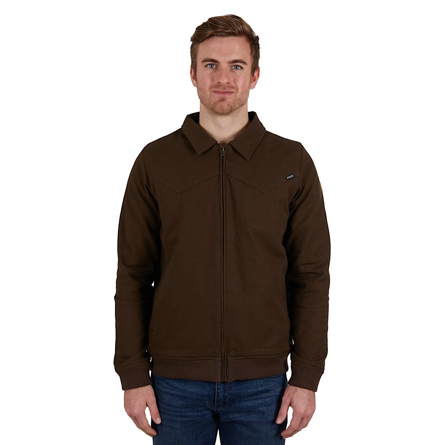 Pure Western Mens William Jacket Dark Brown