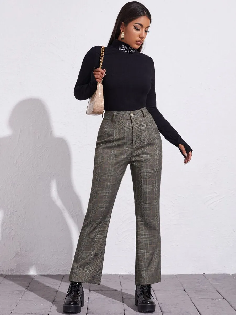 Tartan Print Pants