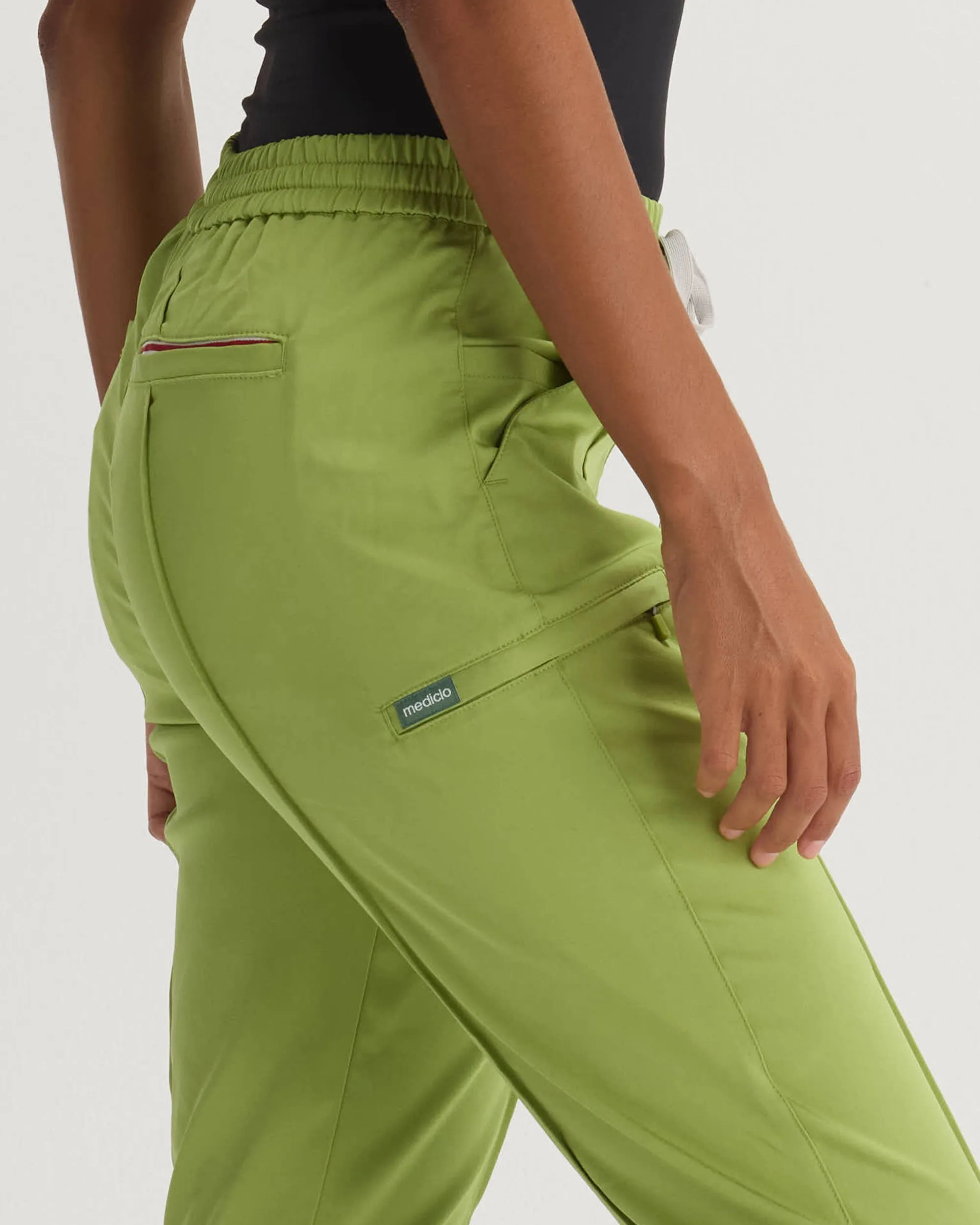TENCEL™ Sicily‎ ‎ Pintuck Tapered Scrub Pants (Final Sale)