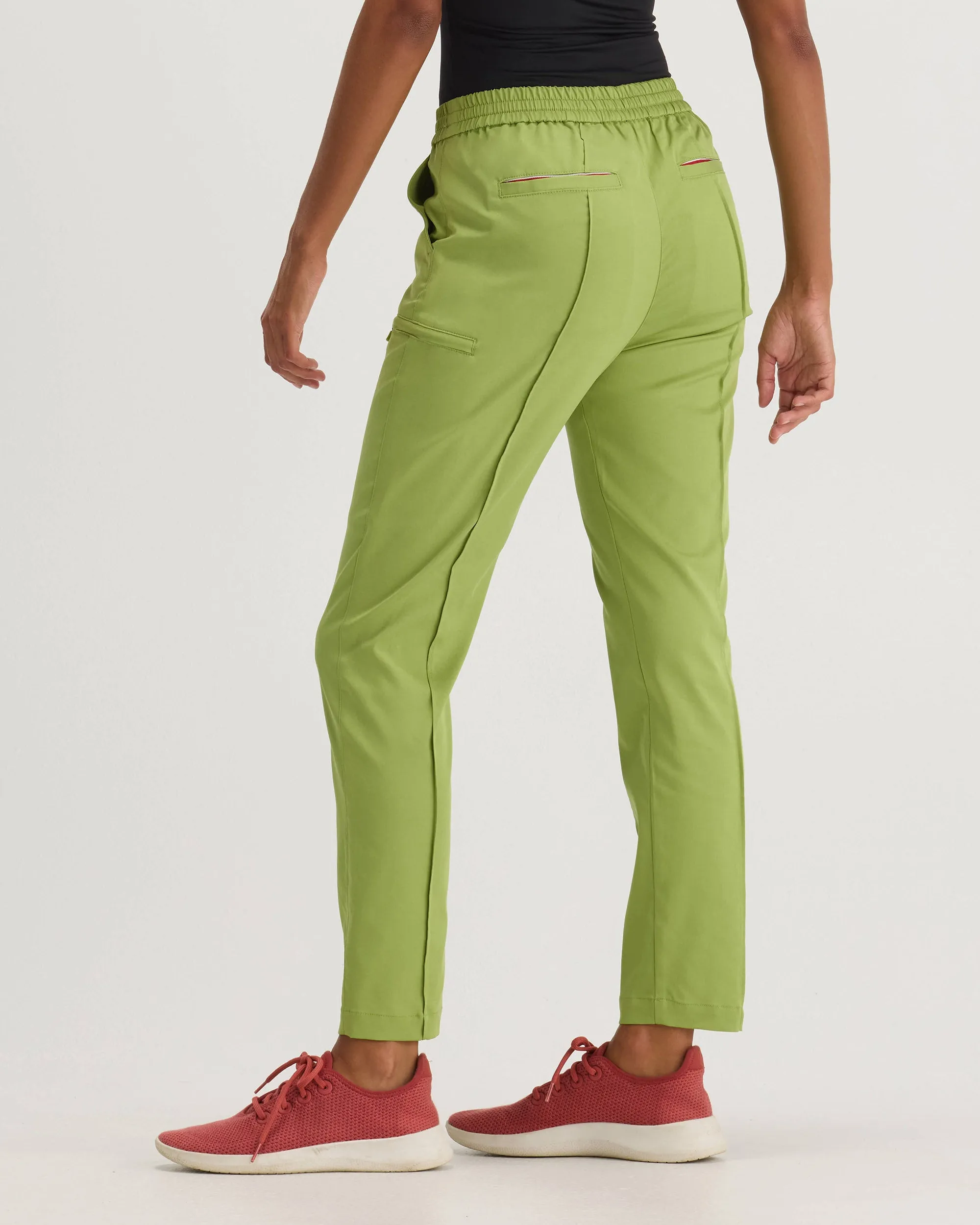 TENCEL™ Sicily‎ ‎ Pintuck Tapered Scrub Pants (Final Sale)