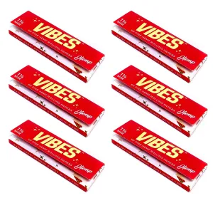 Vibes - 1.25 Hemp - 50 Paper Booklet - 6 Packs