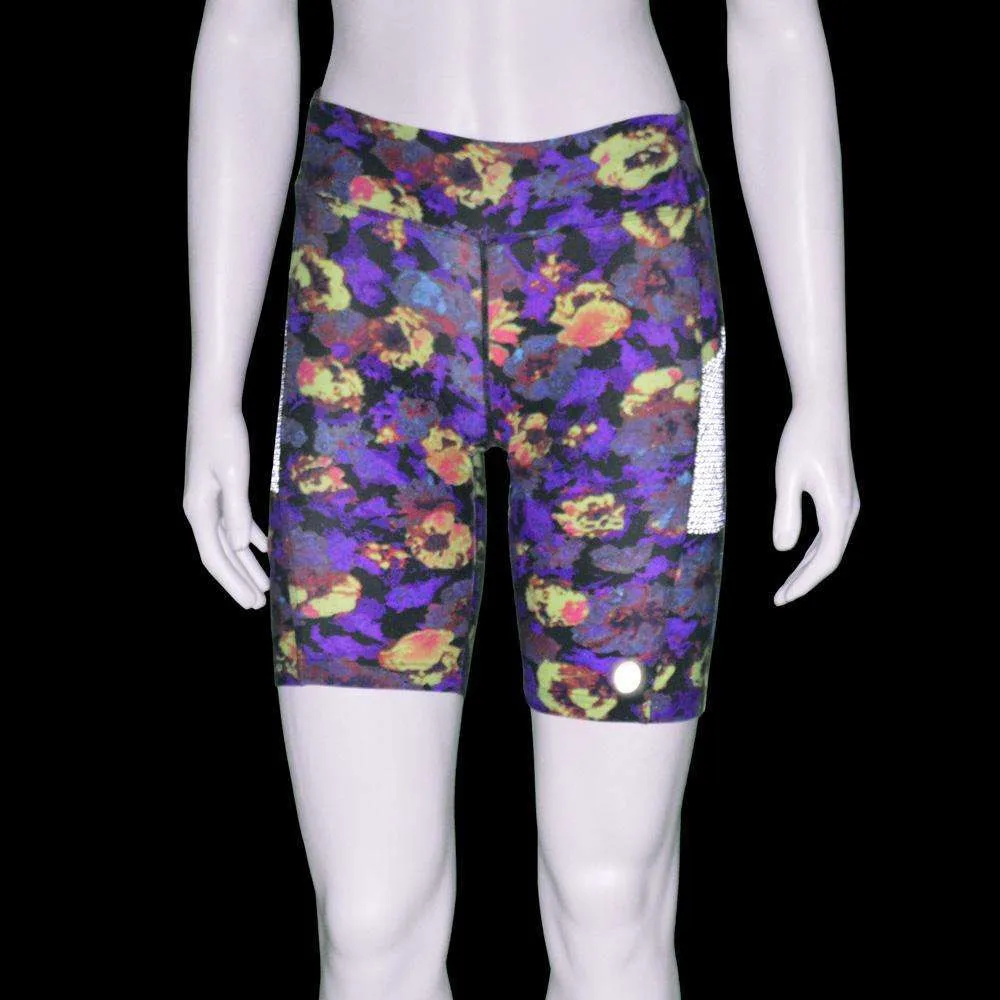 Women's Jammer Mid-length Reflective Running Short in Magma