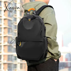 Xajzpa - New Men Backpack for 14 Inches Laptop women Large Capacity Stundet Backpacks Pleated Casual Style Bag Water Repellent male